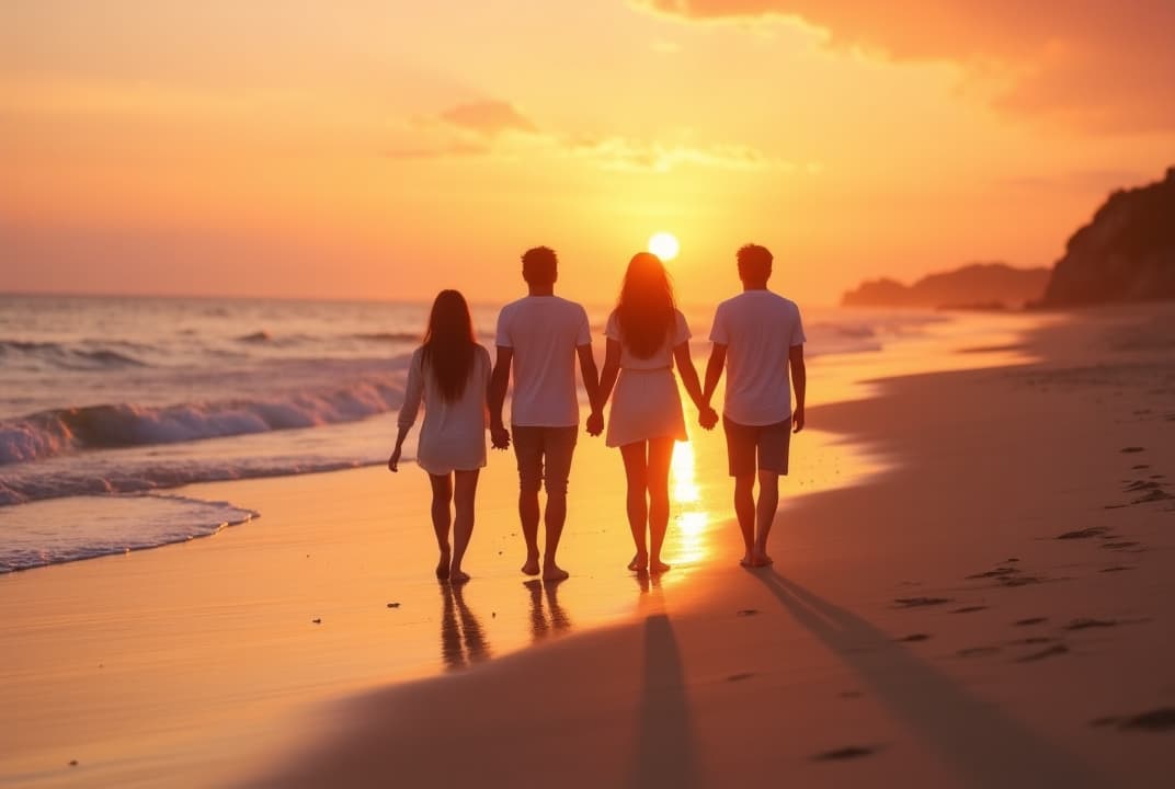 Atardecer en la playa