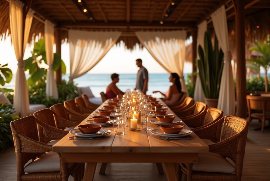 Comedor del hotel Surf Lodge